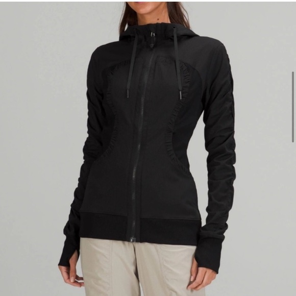 Lululemon Black Dance Studio Reversible Full Zip Hooded Jacket - Picture 6 of 11